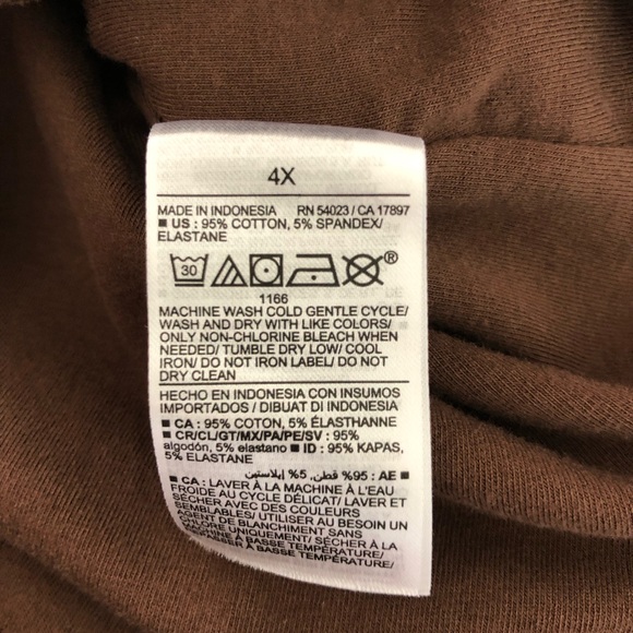 Old Navy Brown Bodysuit Size 4X Sleeveless Plus Size Cotton Blend Feminine - Picture 8 of 14